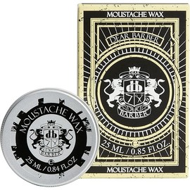 Dear Barber Moustache Wax, Flexible, Easy Styling Strong Hold, Protects Skin Conditions Hair, Keep Hold All Day, 0.85 fl oz