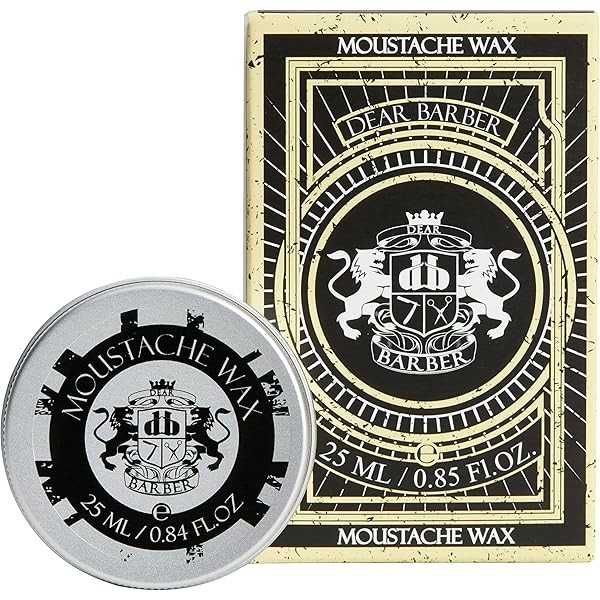 Dear Barber Moustache Wax, Flexible, Easy Styling Strong Hold, Protects