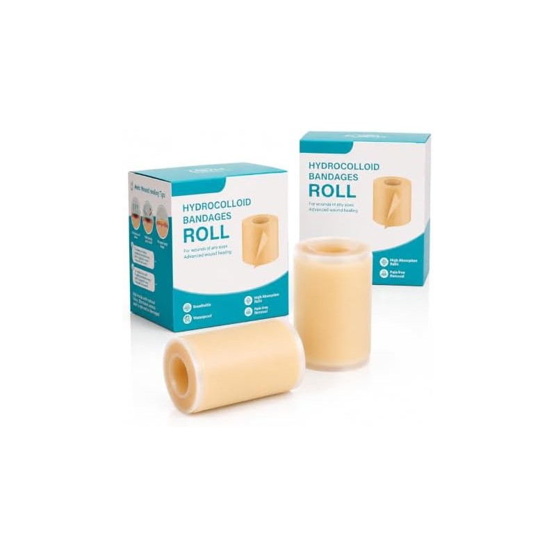 2PCS Cinta Hidrocoloide para el Cuidado de Heridas Hydrocolloid Roll