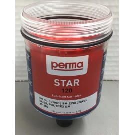 Perma STAR 120 MOBIL Polyrex EM grease Cartridge 901369 (b589)
