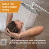 12 Inch Shower Head Extension Arm Brushed Nickel.Solid Brass Adjustable