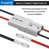 Eoppen 2Pcs 50Amp Battery Quick Connect/Disconnect with Plug Mounting Bracket,