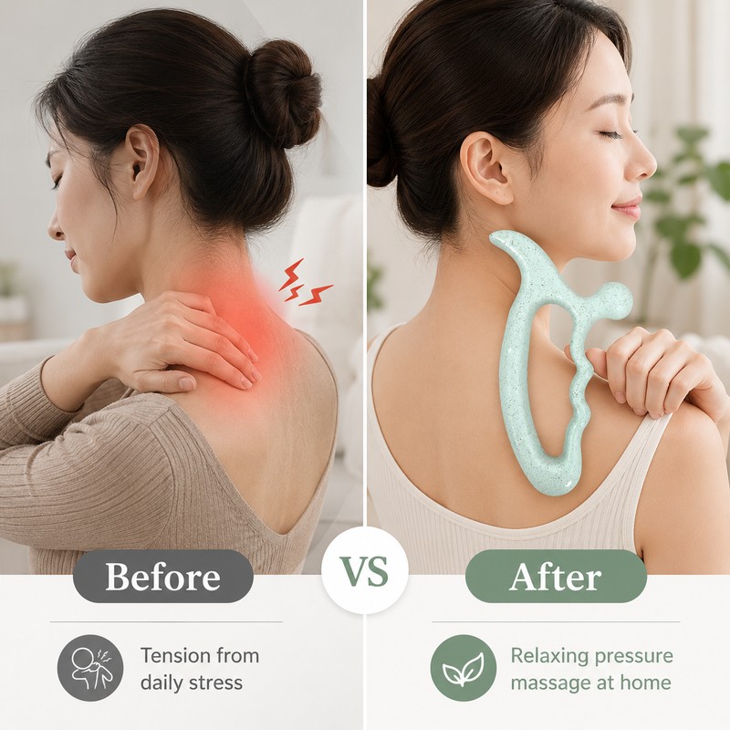 Handheld Acupressure Massage Tool for Relaxation – Big Head Plastic