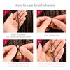 Red by Kiss Premium Luxury Braid Charms, Hair Decorative Accessories