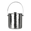 Premier Housewares 508910 Ice Bucket - Hammered Stainless Steel H14