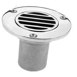 Yacht Stainless Steel 1-1/2 Inch 38mm Pipe Boat Deck Drain Floor Deck Drainage Fittings for Boat Rowing Boats Accessories Marine