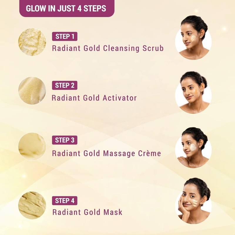 Lotus Herbals Radiant Gold Facial Kit For Instant Glow With