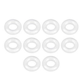 uxcell Silicone O-Ring, 7mm OD, 3mm ID, 2mm Width, VMQ Seal Rings Gasket, White, Pack of 10