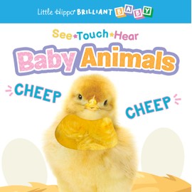 Little Hippo Books See Touch Hear Baby Animals Kids Book | Preschool Educational Sound Books | Brilliant Baby Educational Touch and Feel Books | Kids Books | Animal Book with Sounds and Touch and Feel