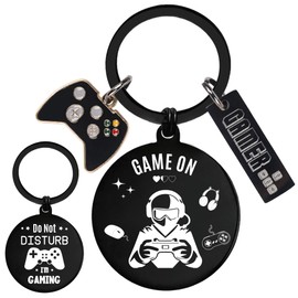 Video Game Keychain Gifts for Gamer - Funny Keychains for Teen Boys Game Players Lover, Keyring for Son Boyfriend Brother Dad Kid Children, Birthday Valentines Christmas Easter Gift, Stocking Stuffers