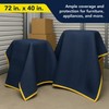 PackRite Moving Blankets 72" x 40" Quilted Heavy Duty Furniture