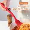 Eco-Friendly Silicone 2 Pcs Kitchen Sarah Fork Non-Toxic Cooking Noodle