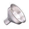 2 Pcs Silver Small and Hip Flasks Stainless Steel Funnel