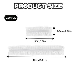 200PCS Ear Covers for Shower, Ear Covers, Ear Caps for Shower, Waterproof Ear Covers, Ear Shower Caps, Shower Ear Covers, for Hair Dye Shower Bathing Spa Salon Home Hotel