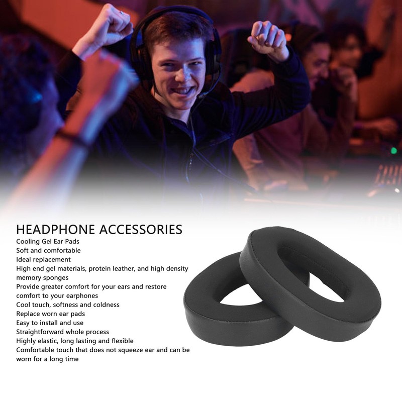 Cooling Gel Ear Pads for EPOS H3 PRO Hybrid Headphones,