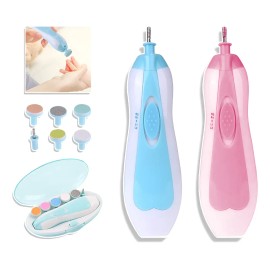 Limador De Uñas Para Bebé Eléctrico Con Estuche Set 8 Piezas