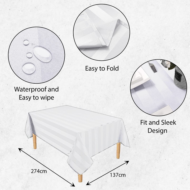 Table Cloth Tablecloths Square and Rectangular Premium Fabric Tablecloth, Waterproof