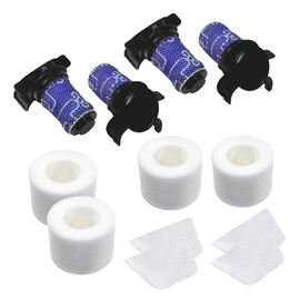 HQRP 4-pack Filter Kit (pre- & post-motor) fits Shark IONFlex DuoClean IF200W IF251 IF252 IF285 UF280 IF200 IF201 IF202 IF205 IF203Q IC205 IC205CCO IF281 IF282 MultiFLEX Cordless Vacuum