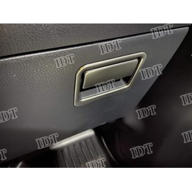 IDT Mini Wess 80 Series Voxy Noah Esquire Silver Glove Box Steering Wheel Cover Accessory Handle Garnish Cover Bezel Trim Easy Installation Interior Mall Custom Parts (Glove Box Handle Cover Silver)
