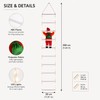 Climbing Santa Claus Christmas Decoration with Warm LED Lights &