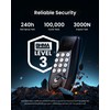 DESLOC C100 Keyless Entry Door Lock with Lever Set &Display,