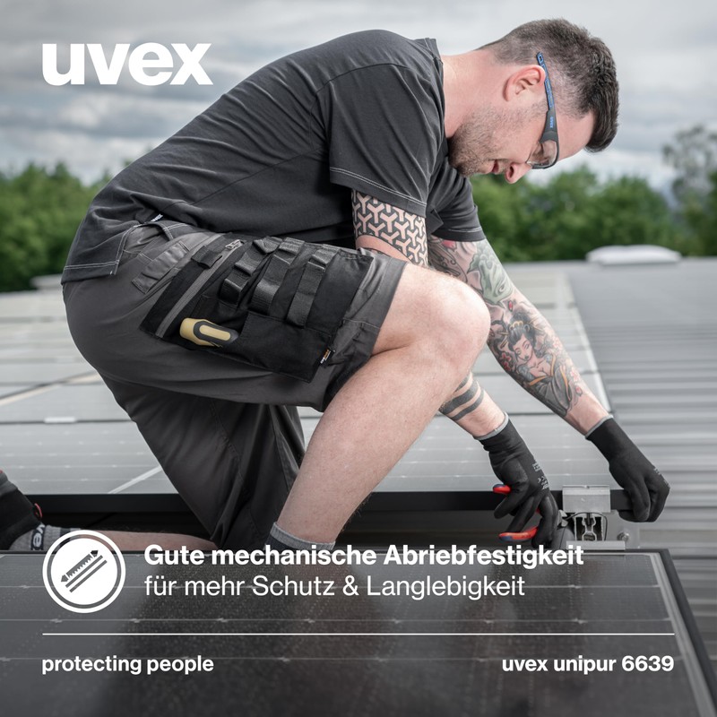 10 Pairs of Uvex Unipur 6639 Protective Work Gloves with