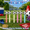 24 Pcs Soccer Ball Bubble Wands, Match Day Party Favor