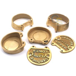 G.S Dental Denture Upper & Lower Flask New LAB Professional Dental Laboratory Bronze Denture- Premium