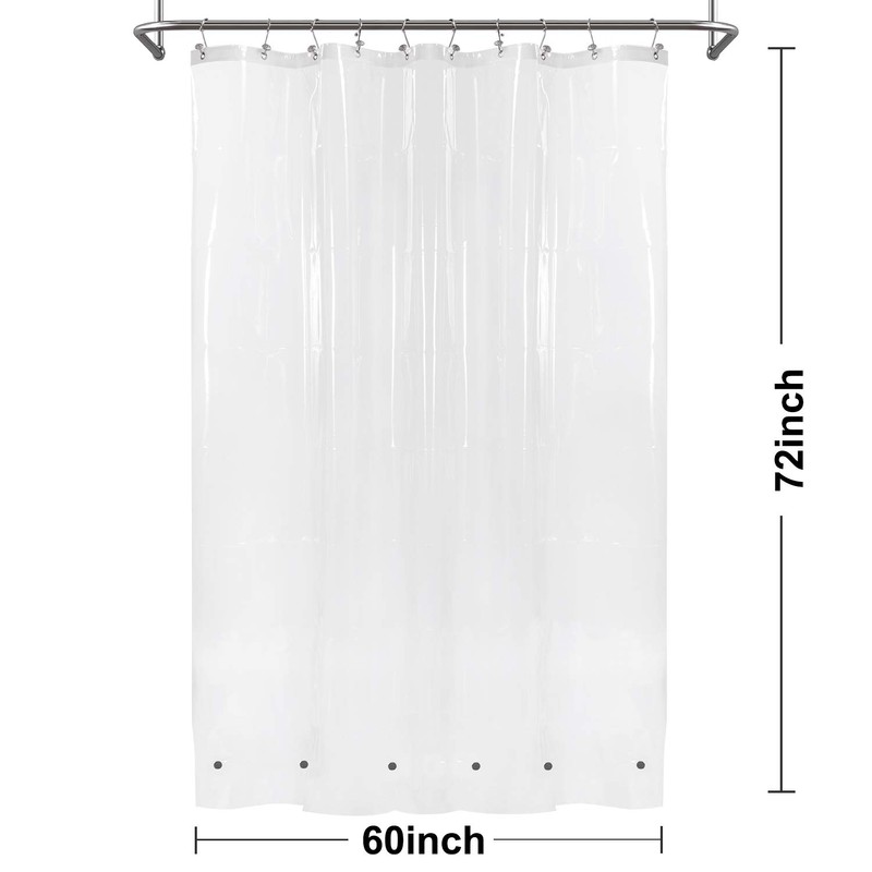 Barossa Design 60 x 72 Inches Shower Curtain Liner with
