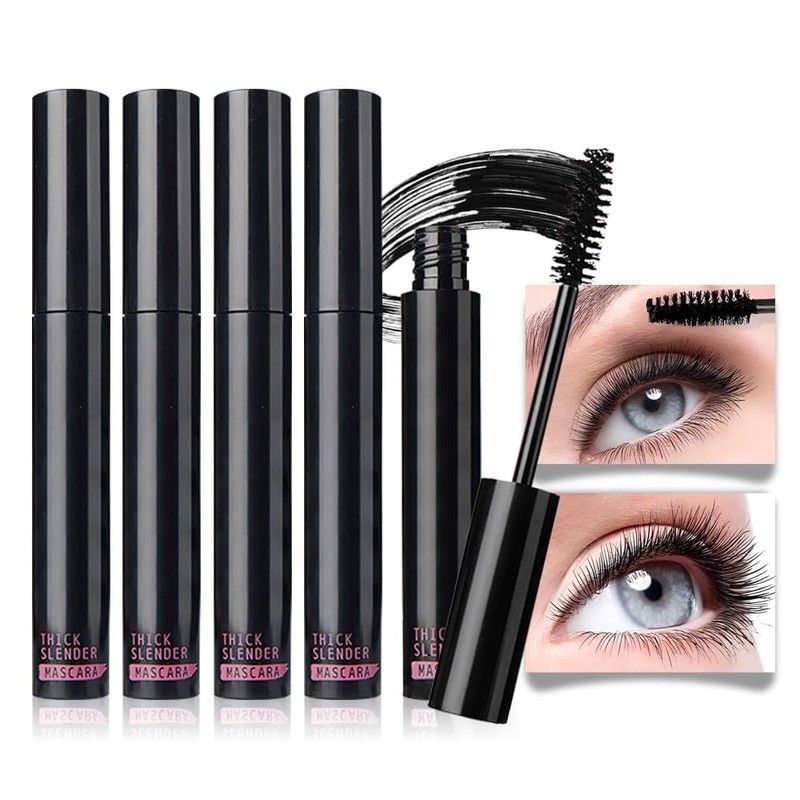 5 Pack Mascara Bulk, Multipack Mini Black Mascara Pack for