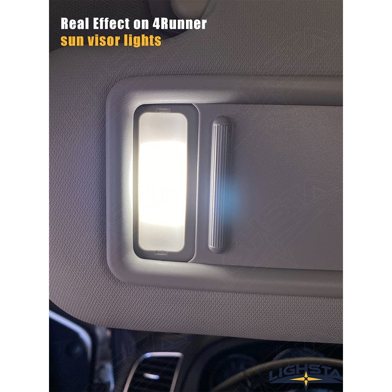 LIGHSTA 9PCS Super Bright White Interior LED Light Kit Package