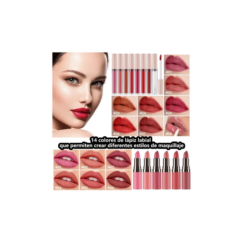 Kit De Maquillaje Completo Set Combinado Regalo Principiante