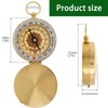 Zvorgath Compass, Camping Survival Compass, Metal Copper Clamshell Style with