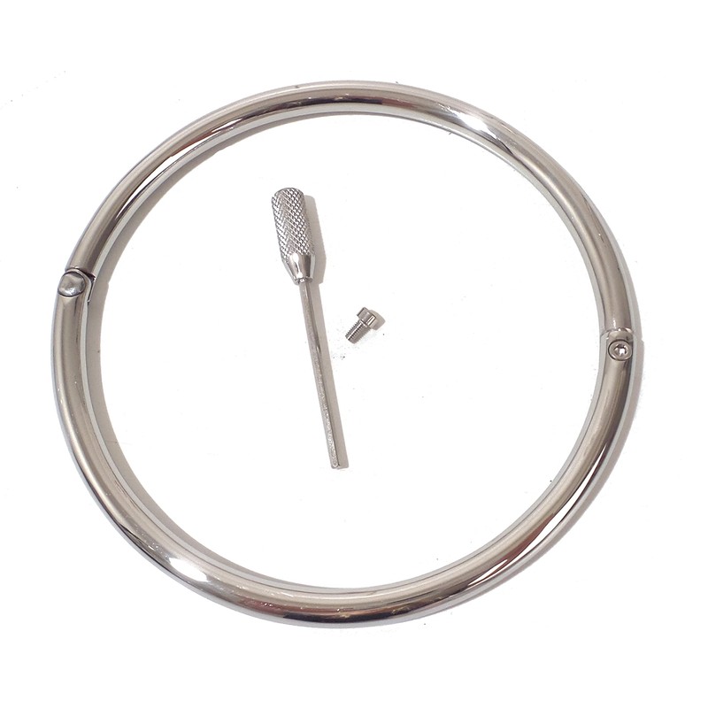 Cuffstore 19" Stainless Steel Slave Collar Locking Eternity Collar 24/7