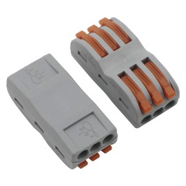 Kesell Wire Connector Lever Nut Compact Quick Connector Terminal Block SPL-3,30Pcs, Soft and Hard Wire Universal
