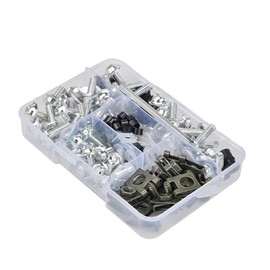 Torcarvh Motorcycle Fairing Screws Kit Screws 177 Pieces Body Screws Nut Replacement CNC Alloy M6 M5 Motorcycles Bolt Clip Nut for Motorcycle Car Accessories (177 Pieces Silver)