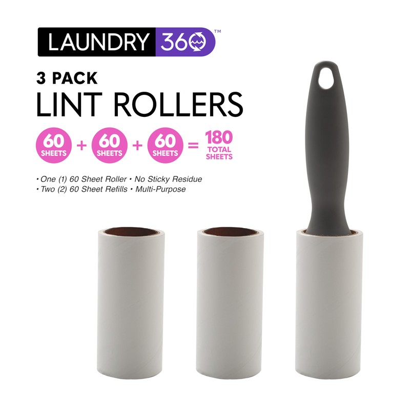 Laundry 360 3 Pack Lint Rollers