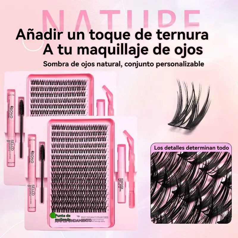 Kit Para Extensiones De Pestañas, Que Incluye Pinzas Y Pegam