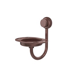 Allied Brass 426T-CA Venus Collection Tumbler and Toothbrush Holder with Twisted Accents, Antique Copper