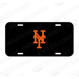 Amel NY New York Mets BaseBall Big Apple  License Plate Front Auto Tag