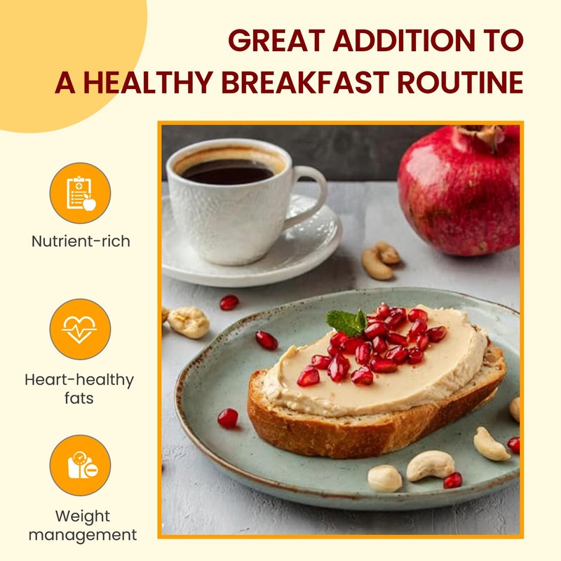 Wellbee's Raw Cashew Butter Cream, No Sugar Added, Non GMO,