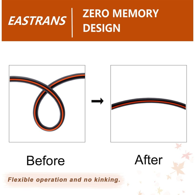 EASTRANS Female to Female Garden Hose 5 ft x 5/8",