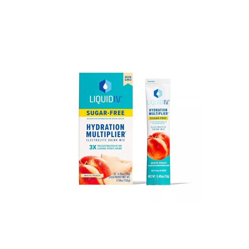 Liquid I.V. Sugarfree Hydration Multiplier White Peach - 26 Sticks