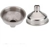 2Pcs Silver Small and Stainless Steel Funnel Suitable for Kinds