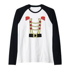 Christmas Nutcracker Squad Toy Soldier Costume Lazy Xmas Raglan Baseball Tee