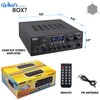 Pyle Stereo Amplifier Audio Receiver with Remote Control - Bluetooth