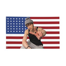 BangChan Flag America Flag 3x5 FT Funny tapestry Poster USA Flags with 2 Grommets Wall Kpop Gift Wall Decor Bedroom Living Room Dorm