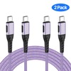 USB-C to USB-C Fast Charging Cable, 100W, 6 Ft, 2-Pack,