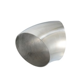 Motoforti OD 4.5" 45 Degree Mandrel Bend Exhaust Elbow Pipe SS304 Stainless Steel Bend Tube 16GA /.060" Wall Thickness Exhaust Piping for Car Exhaust Pipe Elbow 1pcs Long-lasting