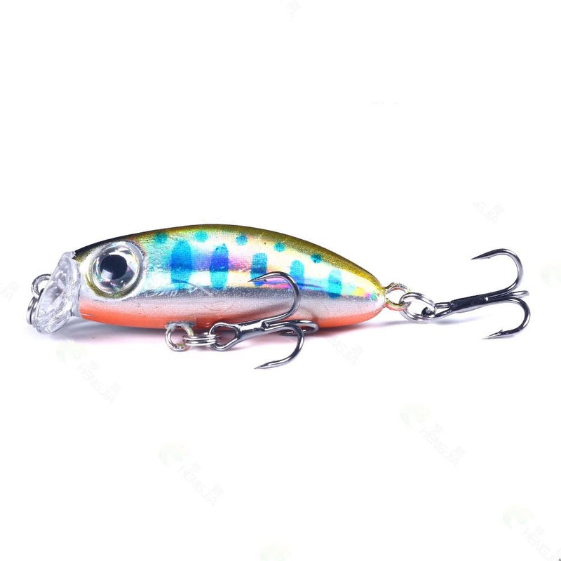 CENPEK 6pcs Luya Bait Mino 4.2 cm/3.1 G Micro-submersible Hard